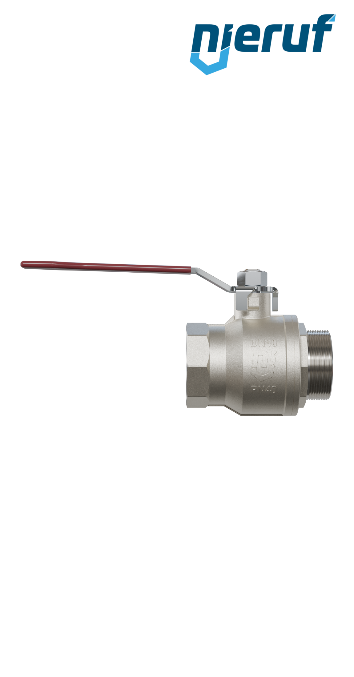 valvola a sfera a 2 vie DN40 - 1 1/2" pollici GK01 filettatura F x M