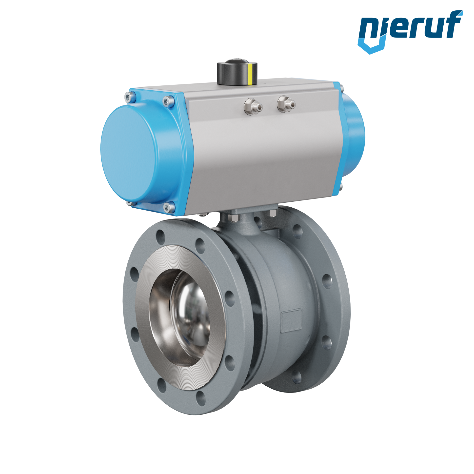 valvola a sfera automatica DN150 - 6" pollici PK04 azionamento rotativo pneumatico a semplice effetto