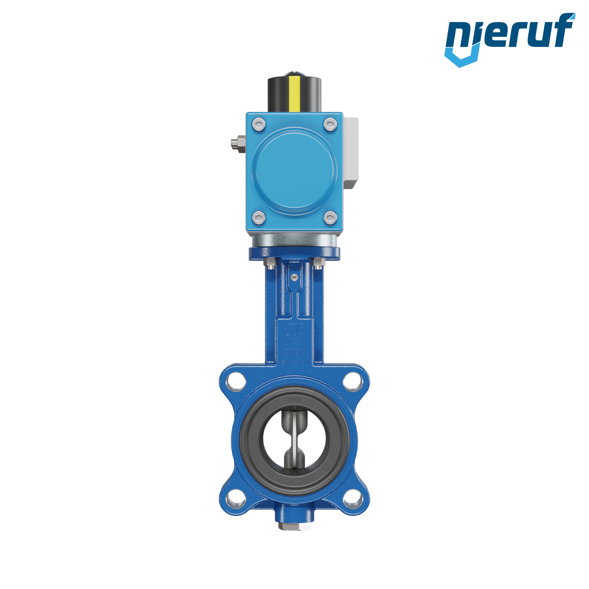 valvola a farfalla DN 50 AK02 EPDM alta temperatura & FDA attuatore pneumatico a semplice effetto apertura a molla
