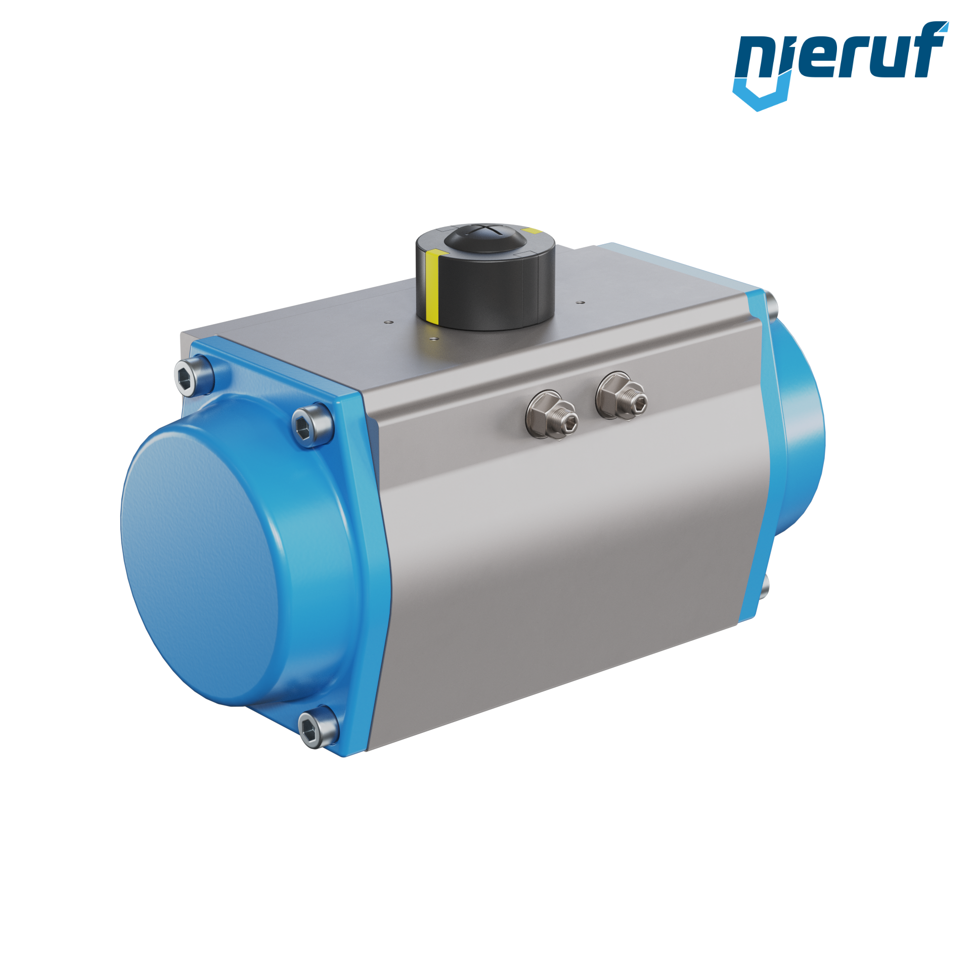 attuatore pneumatico AN02 a effetto semplice, apertura a molla GS-125 90° con 7 molle