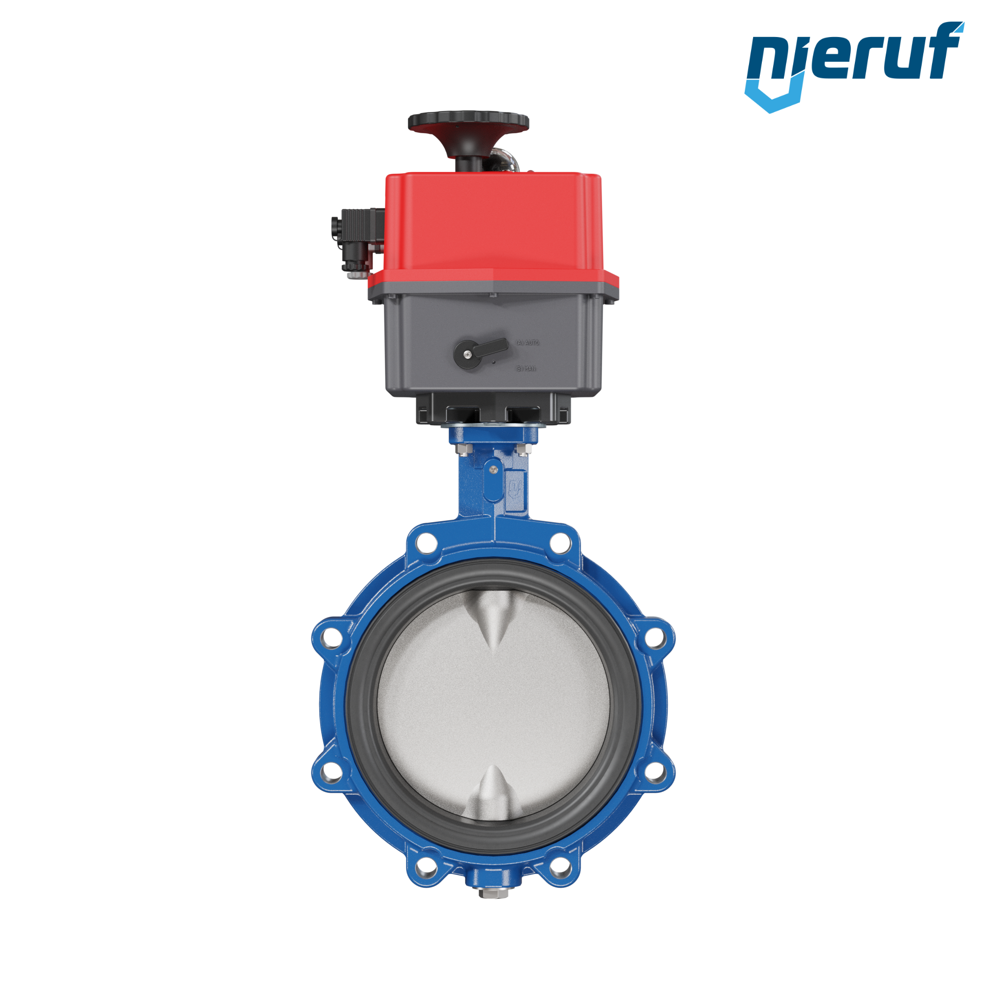 valvola a farfalla DN 200 con orecchie filettate / lug attuatore elettronico 24-240V DVGW-gas