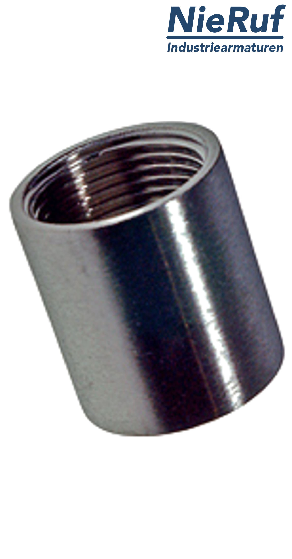 manicotto 3/8" pollici NPT filettatura interna in acciaio inossidabile 316L