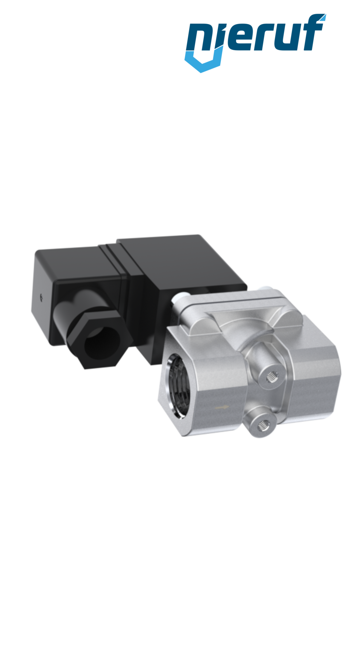 elettrovalvola G 3/8" pollici acciaio inossidabile EV07 FKM 24V DC