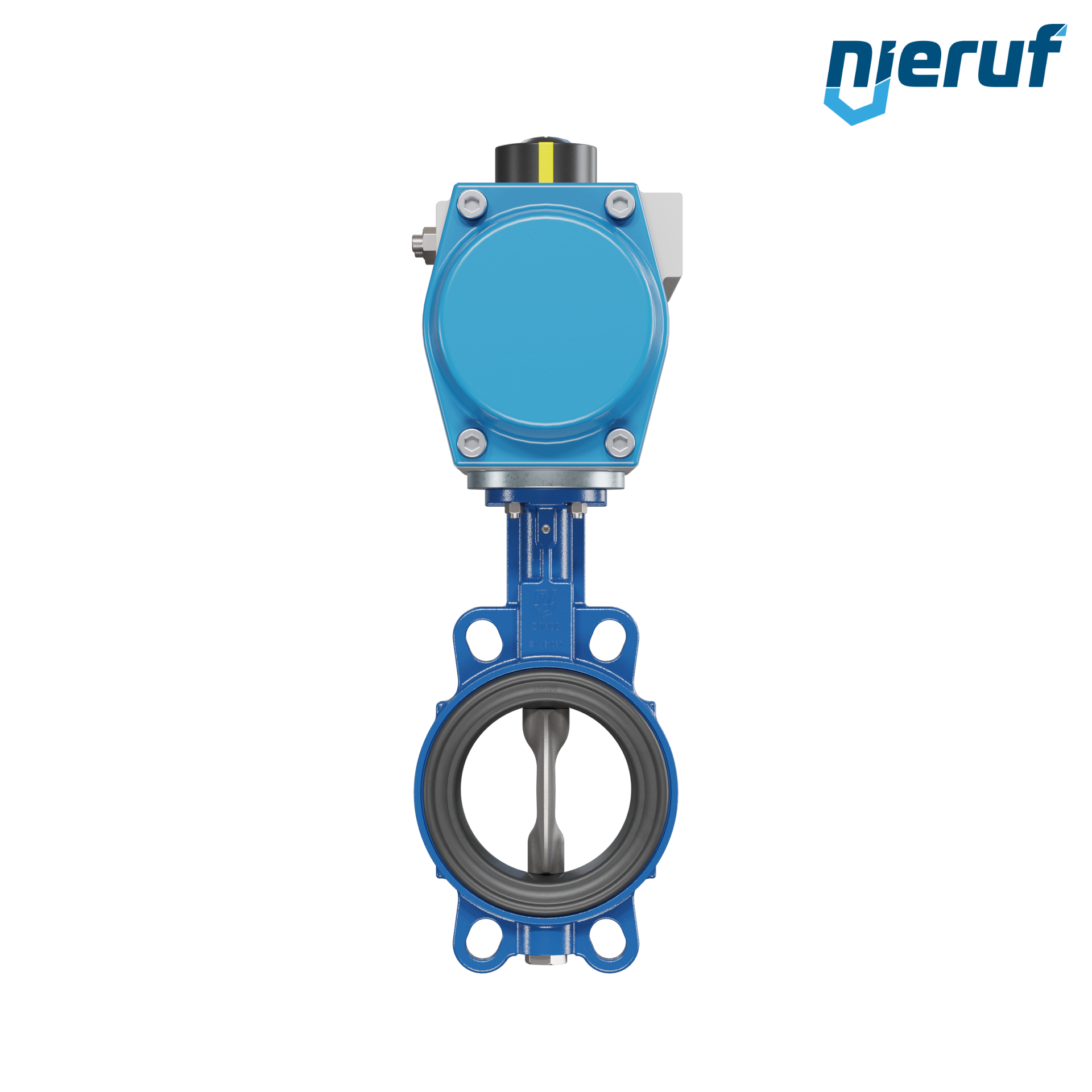 valvola a farfalla DN 100 AK01 EPDM DVGW acqua potabile, WRAS, ACS, W270 attuatore pneumatico a semplice effetto apertura a molla