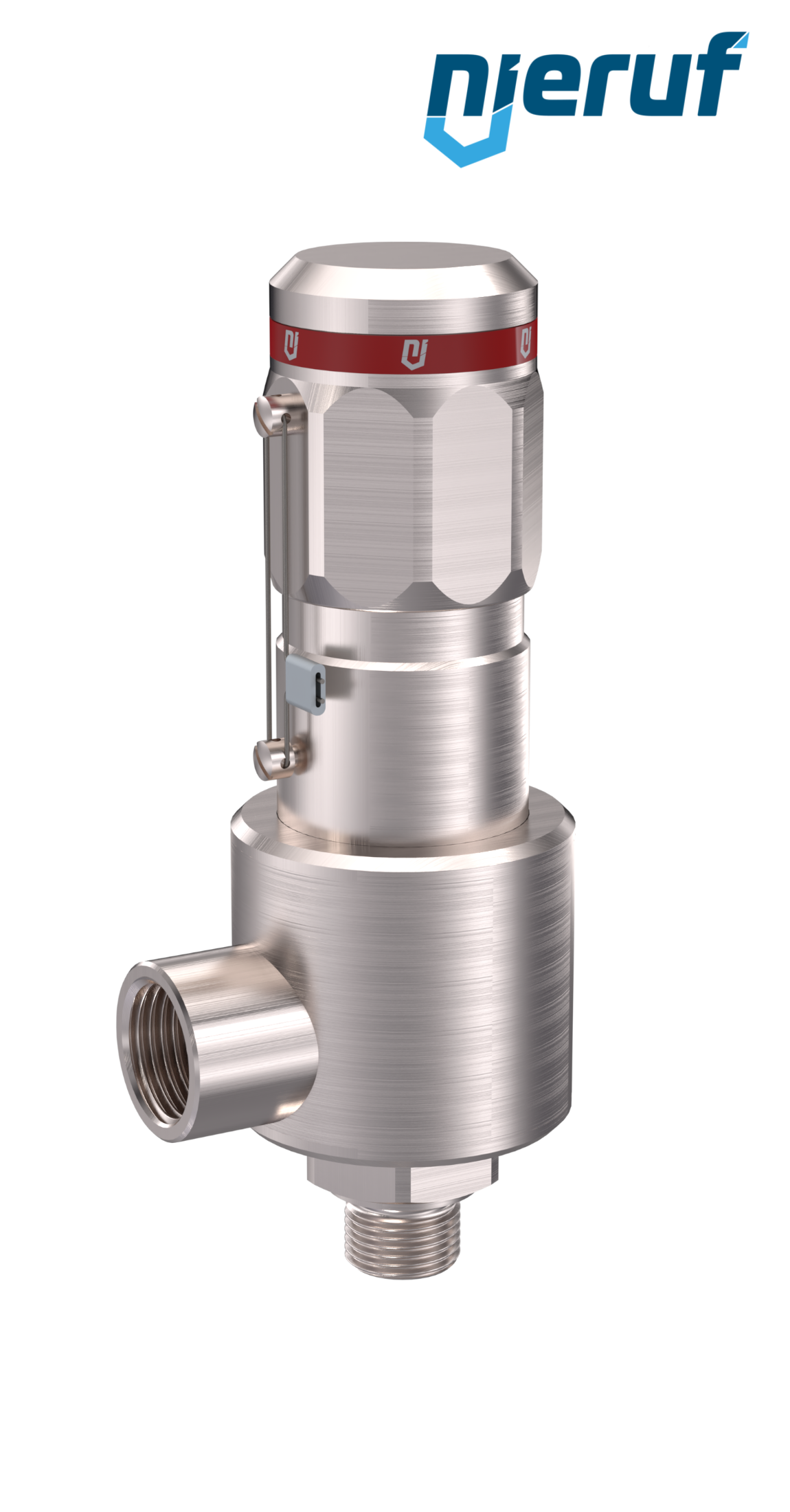 valvola di sicurezza DN10 3/4" M X 3/4" F SV15, MD / PAI, senza dispositivo di sollevamento, modello ad angolo, >350,0 bar - 630,0 bar