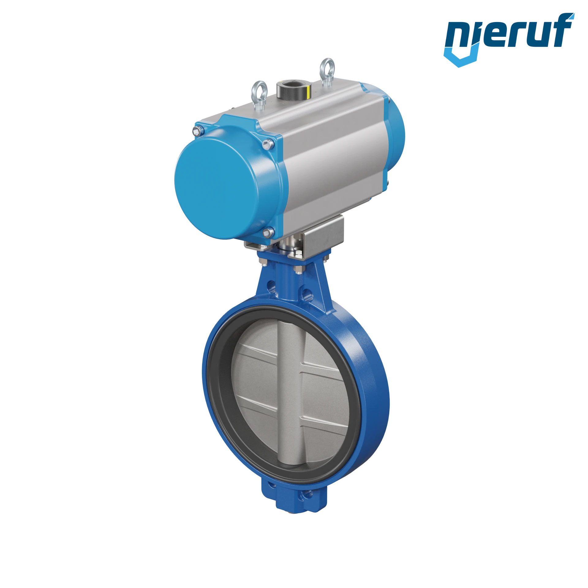 valvola a farfalla DN 400 AK01 NBR-70-nero DVGW gas attuatore pneumatico a doppio effetto