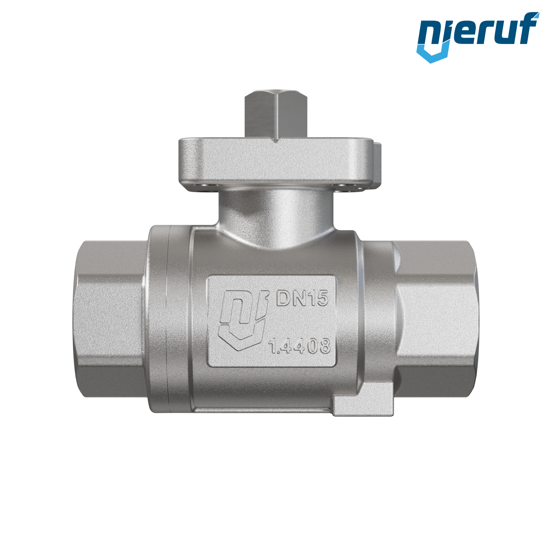 valvola a sfera per gas DN10 - 3/8" pollici GK06 senza leva a mano