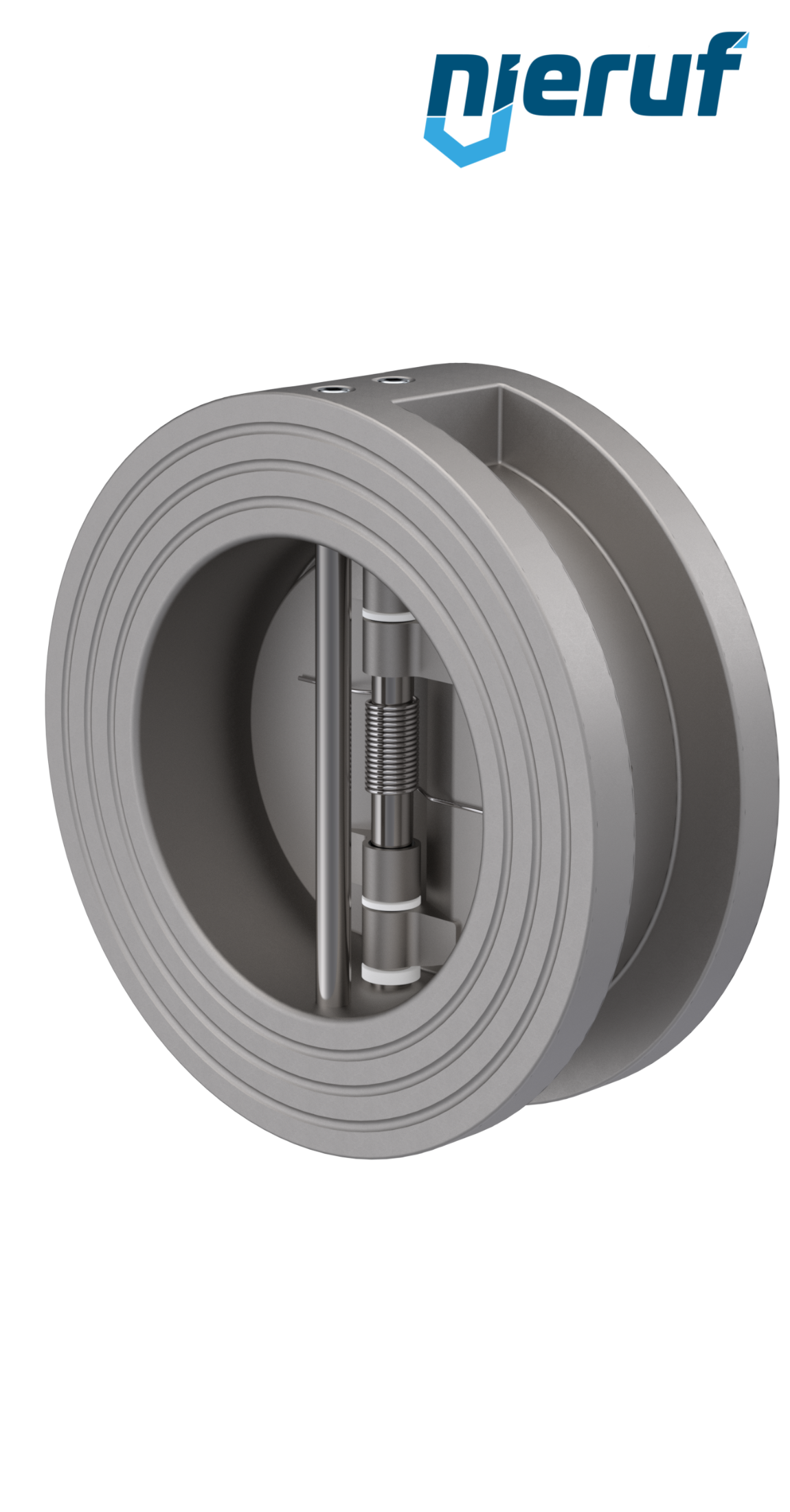 valvola di ritegno a doppio battente DN65 DR03 acciaio inossidabile 1.4408 NBR