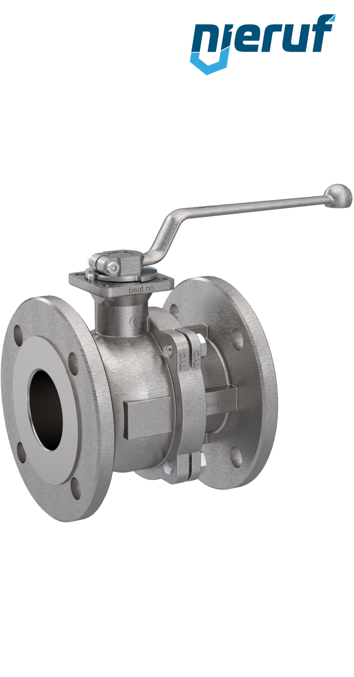 valvola a sfera flangiata per alte temperature FK05 DN40 PN16 in acciaio inossidabile 1.4408 fino a +30