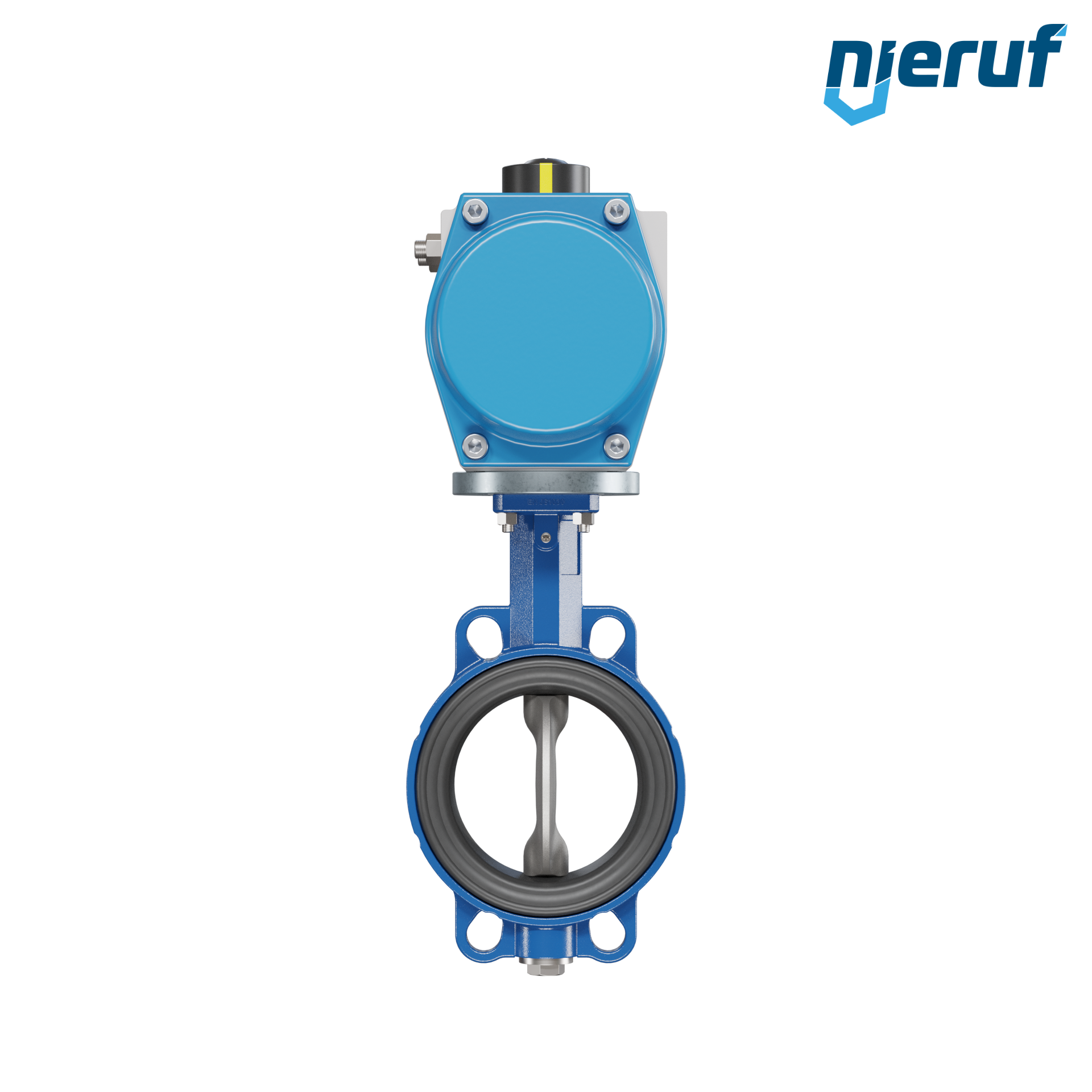 valvola a farfalla DN 125 AK01 EPDM DVGW acqua potabile, WRAS, ACS, W270 attuatore pneumatico a semplice effetto apertura a molla