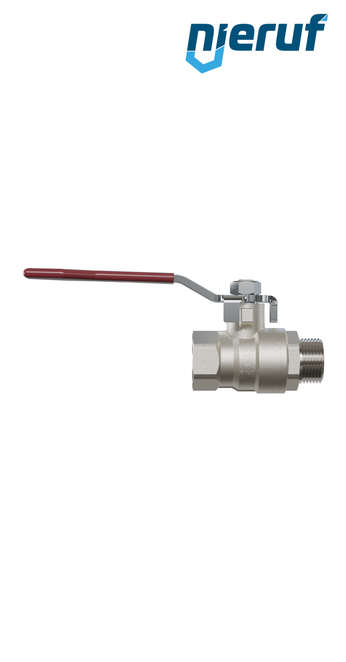 valvola a sfera a 2 vie DN10 - 3/8" pollici GK01 filettatura F x M