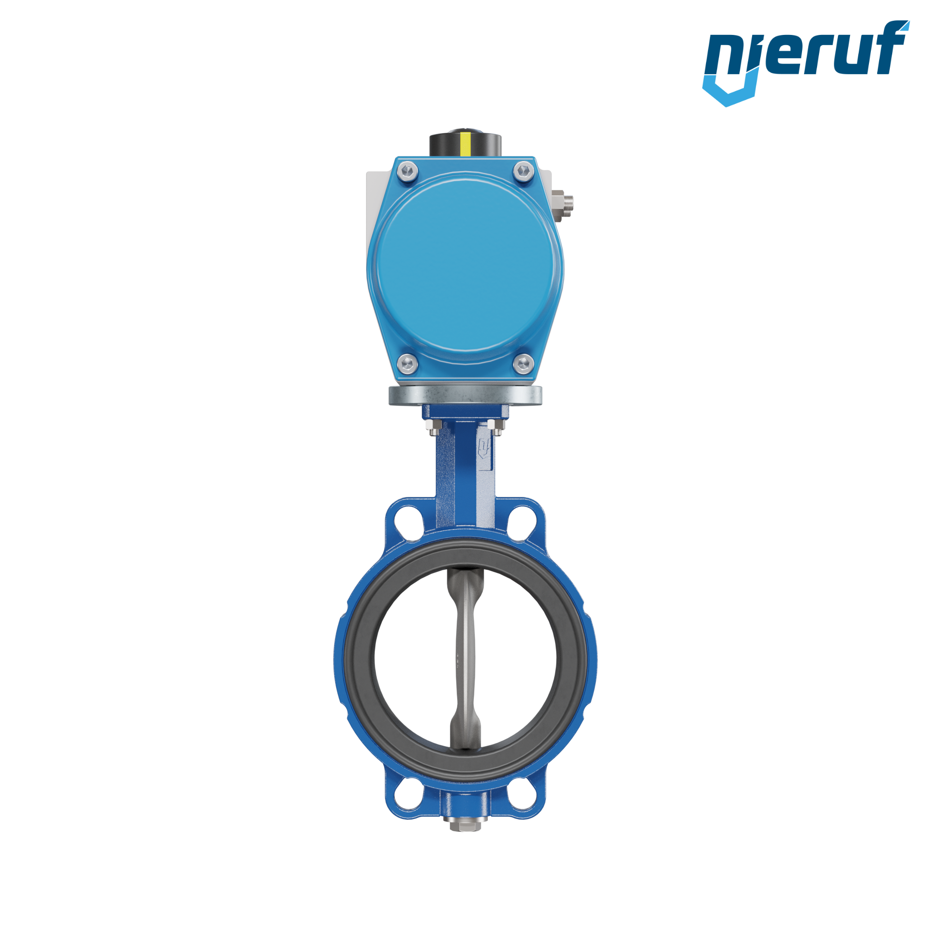 valvola a farfalla DN 150 AK01 EPDM DVGW acqua potabile, WRAS, ACS, W270 attuatore pneumatico a semplice effetto apertura a molla