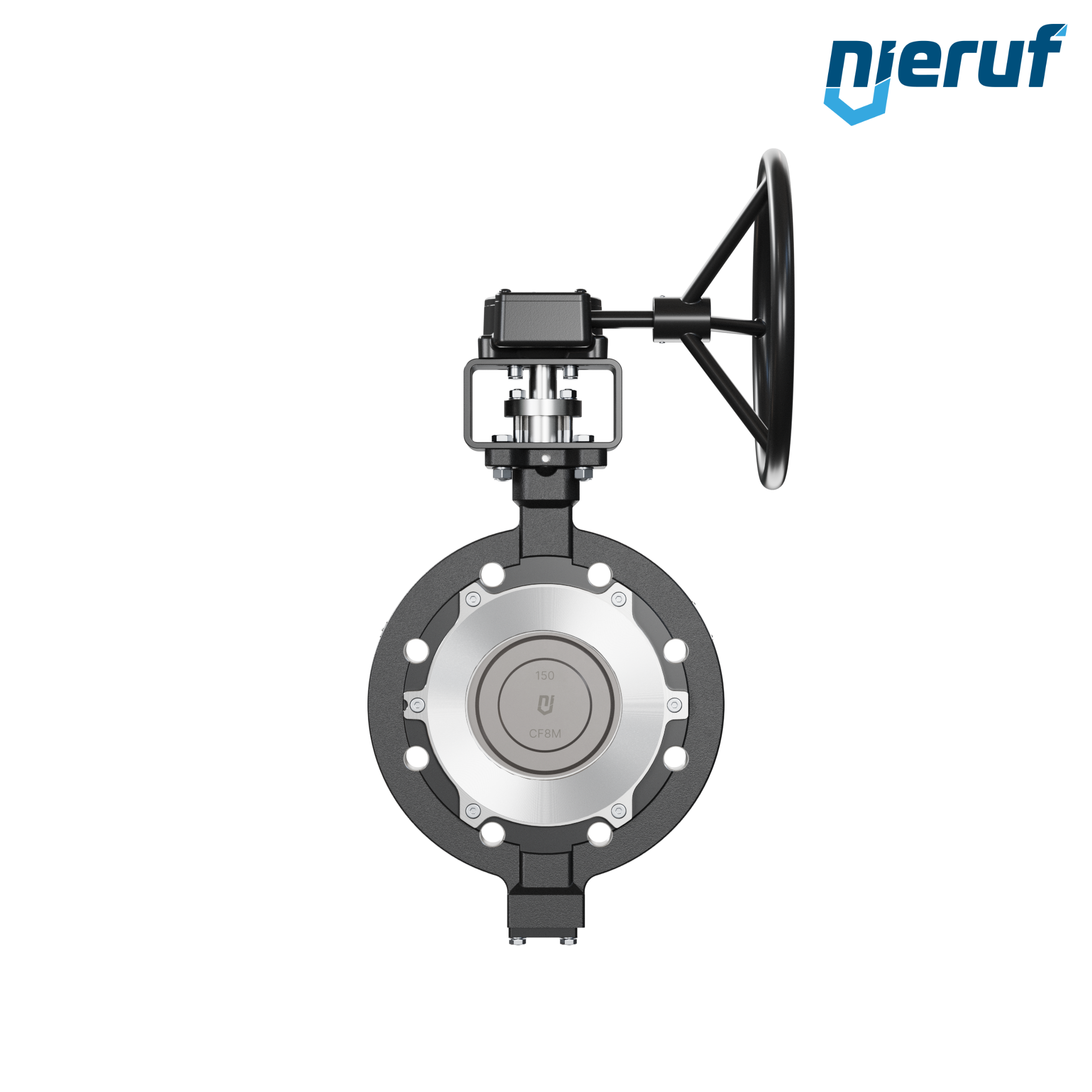 valvola a farfalla triplo eccentrico acciaio fuso AK14 DN 150 ANSI150 volantino