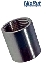 manicotto 1" pollici NPT filettatura interna in acciaio inossidabile 316L