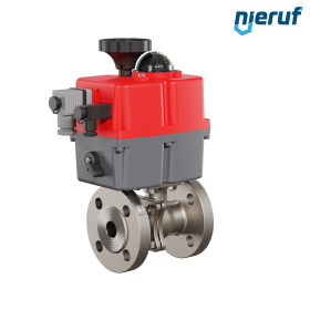 valvola a sfera flangiata elettrica DN20 - 3/4" pollici EK05 acciaio inossidabile 240V