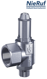 valvola di sicurezza 2" M  x 2" F SV09 fluidi gassosi neutri, acciaio inox FKM