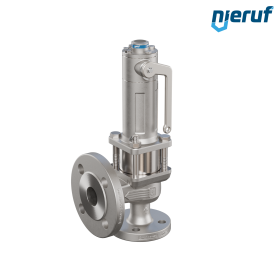 valvola di sicurezza con cappello a tenuta di gas & manicotto di tenuta DN20/DN32 SF04, metallo, dispositivo di sollevamento con leva valvola di sicurezza con cappello a tenuta di gas & manicotto di tenuta DN20/DN32 SF04, metallo, dispositivo di sollevamento con leva