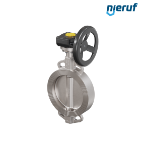 valvola a farfalla in acciaio inossidabile DN 200 PN16 AK08 metallo volantino
