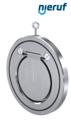 valvola di ritegno a clapet tipo wafer DN125 ZR01 acciaio 1.0460 / A 105 (zincato) EPDM
