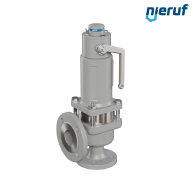 valvola di sicurezza flangiata DN32/DN50 SF06, cappello della molla a tenuta di gas (antigas) & manicotto di tenuta in acciaio inossidabile EPDM, dispositivo di sollevamento con leva