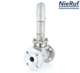 valvola di troppo pieno a pistone DN 32 UV13 acciaio fuso 1.0619+N 1,0 - 3,0 bar valvola di troppo pieno a pistone DN 32 UV13 acciaio fuso 1.0619+N 1,0 - 3,0 bar