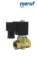 elettrovalvola a membrana G 1/4" pollici ottone MV04 FKM 24V DC
