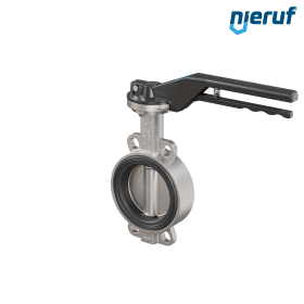 valvola a farfalla in acciaio inossidabile DN 125 PN16 AK08 EPDM leva a a mano
