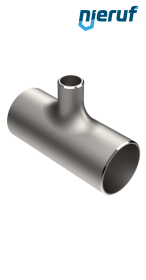 raccordo tee (saldato) ridotto 88,9 x 2,6 a 48,3 x 2,0 acciaio inossidabile 1.4571