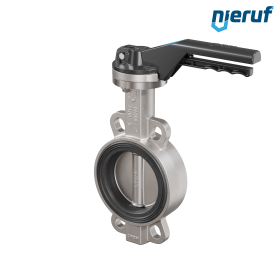 valvola a farfalla in acciaio inossidabile DN 100 PN16 AK08 EPDM leva a a mano