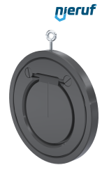 valvola di ritegno a clapet tipo wafer DN125 ZR05 plastica PVC-U EPDM
