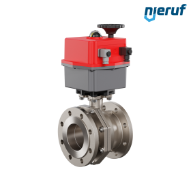 valvola a sfera flangiata elettrica DN100 - 4" pollici EK05 acciaio inossidabile 240V