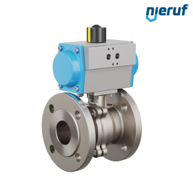 valvola a sfera flangiata DN50 PK05 azionamento rotativo pneumatico a doppio effetto