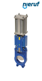 valvola a ghigliottina DN 100 SR01 EPDM attuatore pneumatico a doppio effetto valvola a ghigliottina DN 100 SR01 EPDM attuatore pneumatico a doppio effetto