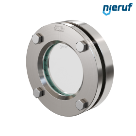 oblò di osservazione per serbatoi DN80 - 3" pollici  BS01 acciaio inossidabile 1.4571 vetro borosilicato 2,5bar
