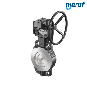 valvola a farfalla doppio eccentrico AK11 DN 100 PN10-40 ANSI150-300 volantino valvola a farfalla doppio eccentrico AK11 DN 100 PN10-40 ANSI150-300 volantino