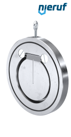 valvola di ritegno a clapet tipo wafer DN100 ZR02 acciaio inossidabile 1.4408 / A351 CF8M FKM (Viton)