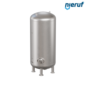 Serbatoio a pressione per acqua verticale BE04 7000 litri, 0-6 bar, acciaio inox