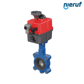 valvola a farfalla DN 50 con orecchie filettate / lug attuatore elettronico 24-240V DVGW-gas