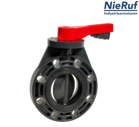 valvola a farfalla-PVC-U DN 40 PN10 AK07 EPDM leva a a mano valvola a farfalla-PVC-U DN 40 PN10 AK07 EPDM leva a a mano