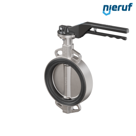 valvola a farfalla in acciaio inossidabile DN 200 PN16 AK08 EPDM leva a a mano