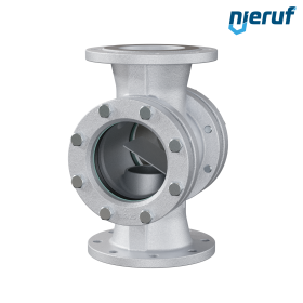 spia visiva flangiata / indicatore di flusso flangiato DN200 ghisa grigia GG25 vetro borosilicato versione con disco