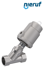 valvola a sede inclinata G 1 1/4" pollici SC01 acciaio inossidabile