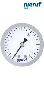 manometro G 1/4" assiale 63 mm acciaio inossidabile MM06 0 - 4,0 bar