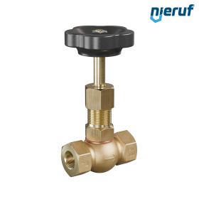 valvola a spillo 1/4" pollici NV02 ottone