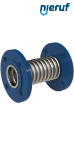 Giunto di dilatazione assiale DN40 modello KP03 flange acciaio manicotto acciaio inox