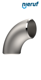 raccordo a gomito (saldato) 90° 48,3 x 2,0 acciaio inossidabile 1.4571