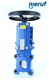 valvola a ghigliottina DN 125 SR01 EPDM manovella / volante valvola a ghigliottina DN 125 SR01 EPDM manovella / volante