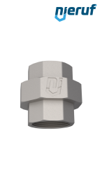 3/3 bocchettone 1 1/2" pollici filett. interna acciaio inossidabile 316 guarnizione piatta