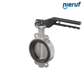 valvola a farfalla in acciaio inossidabile DN 150 PN16 AK08 EPDM leva a a mano