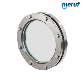 oblò di osservazione per serbatoi DN200 - 8" pollici  BS01 acciaio inossidabile 1.4571 vetro borosilicato 2,5bar